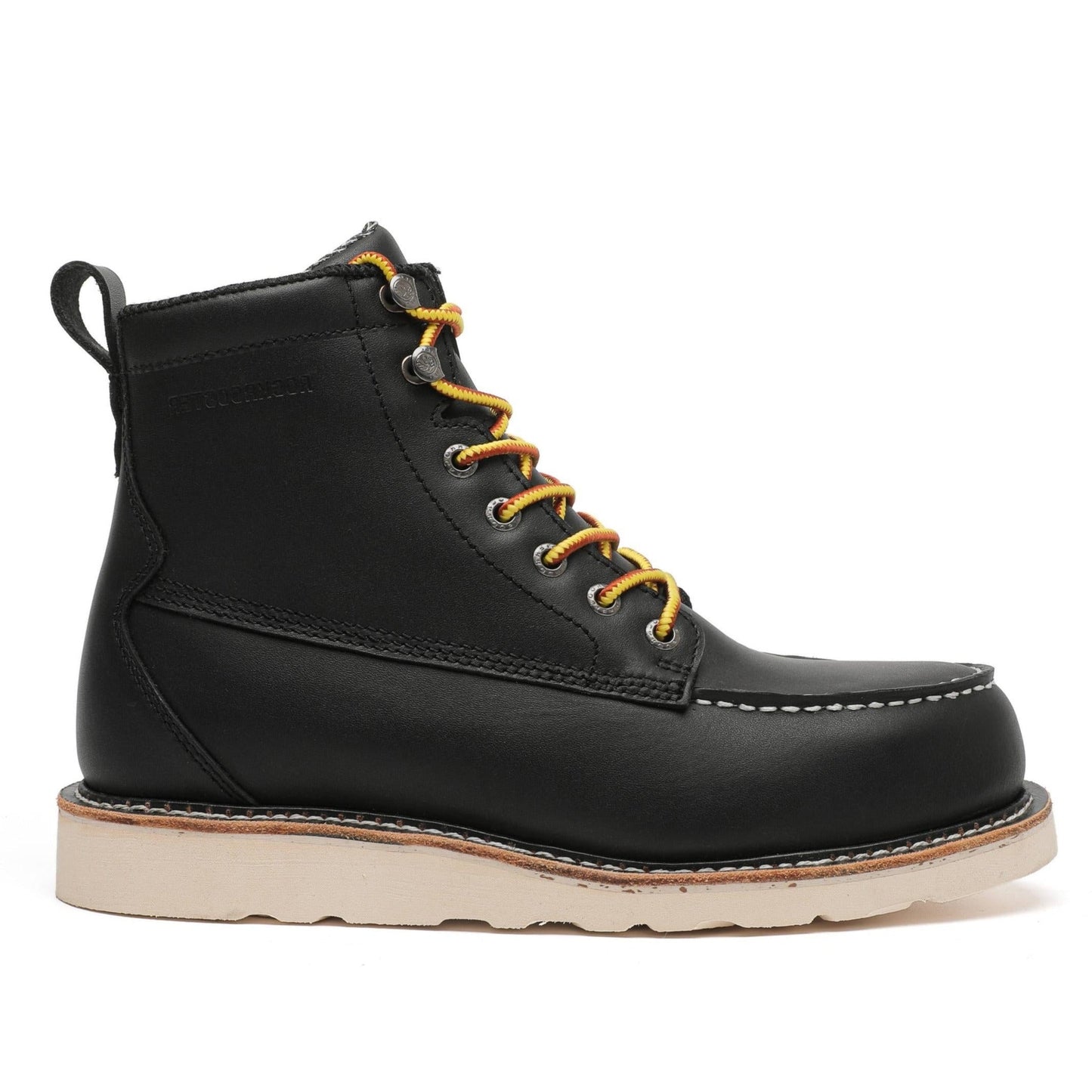 Men's Rockrooster Trinidad 6 inch Black Steel Toe Wedge Work Boots