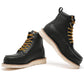 Men's Rockrooster Trinidad 6 inch Black Steel Toe Wedge Work Boots