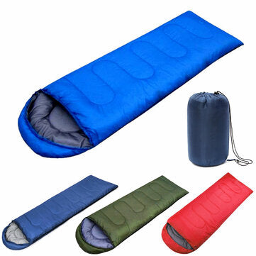 Unisex Waterproof 210x75CM Sleeping Bag Single Person for Outdoor Hiking Camping Warm Soft with Home Suit Case