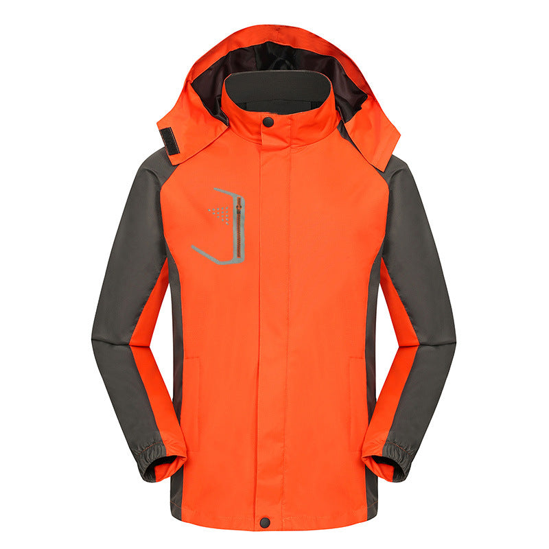 Outdoor Single Layer Waterproof Raincoat Windproof Breathable Jacket