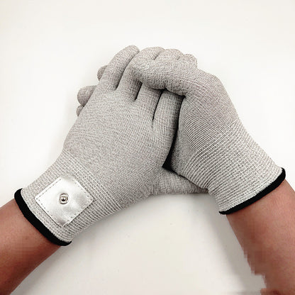 Silver Fiber Luokou Plus Fixed Leather Physiotherapy Conductive Leather Electrode Gloves