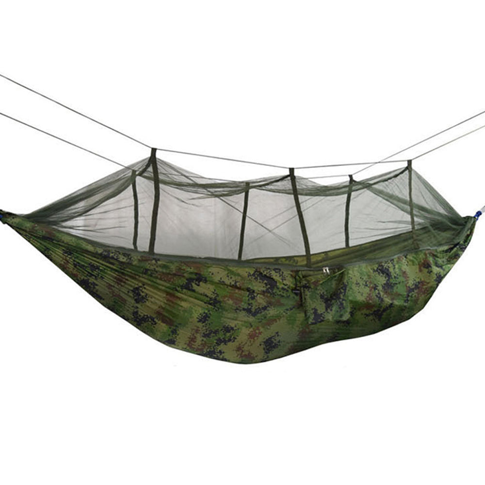 260x140cm Two Person Mosquito Hammock Camping Garden Sleeping Hanging Bed With Carabiners Storage Bag