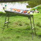 Stainless Steel Outdoor BBQ Charcoal Grill Folding Portable Durable Non-slip BBQ Installation-free Multi-purpose Grill
