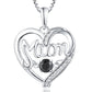 Women's S925 Silver Pulsatile Heart Mother's Day Gift Birthstones Smart Pendant
