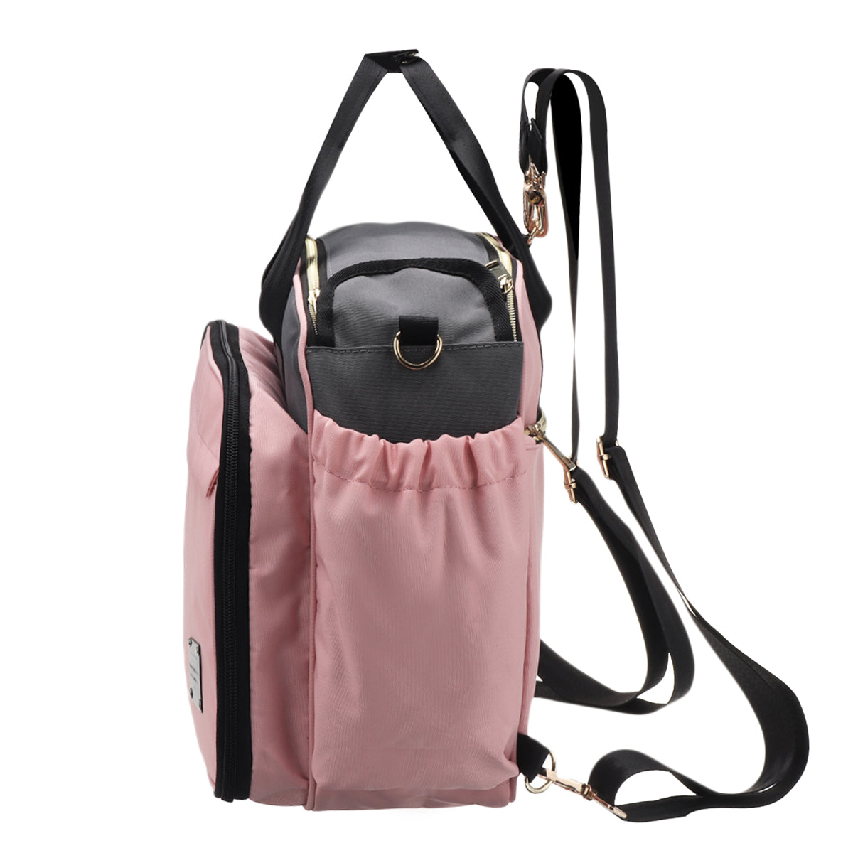Portable Diaper Bag Portable Multifunction Backpack Folding Baby Bed Bag with Mattress Crib Outdoor Travel