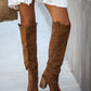 Women's Suede Oversized Over-the-knee Boots