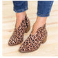 Women's Side Zip Leather Ankle Boots