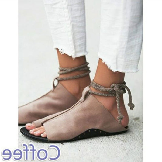 Women's Flat Summer Ring Toe Fit Sandals