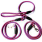 Pet Double-Ended Traction Rope For Walking The Dog Hand-Double-Ended Traction Rope One Plus Two Leash Collar