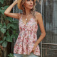 Women's V-Neck Tie Spaghetti Straps Blouse