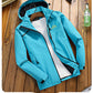 Women Waterproof Outdoor Sports Mountaineering Loose Fit Large Single Layer Jacket