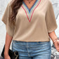 Women's Plus Size V-Neck Flutter Sleeve Blouse