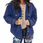 Women's Solid Color Loose Ding Heart Velvet Jacket