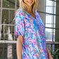 Women's Printed V-Neck Tee Shirt