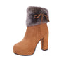 New Style Platform Martin Boots Plus Cashmere Women