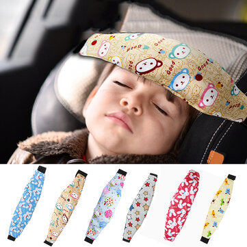 Baby Head Support for Stroller Sleep Nap Safety Strap with Car Seat Fastening Belt