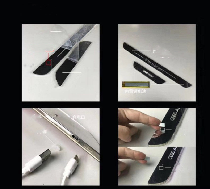 Auto LED Threshold Sills USB Charging Illuminated Light