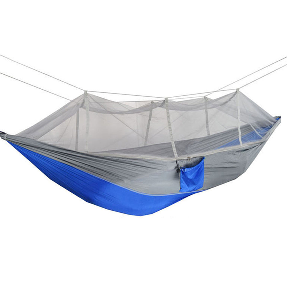 260x140cm Two Person Mosquito Hammock Camping Garden Sleeping Hanging Bed With Carabiners Storage Bag