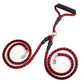 Pet Double-Ended Traction Rope For Walking The Dog Hand-Double-Ended Traction Rope One Plus Two Leash Collar