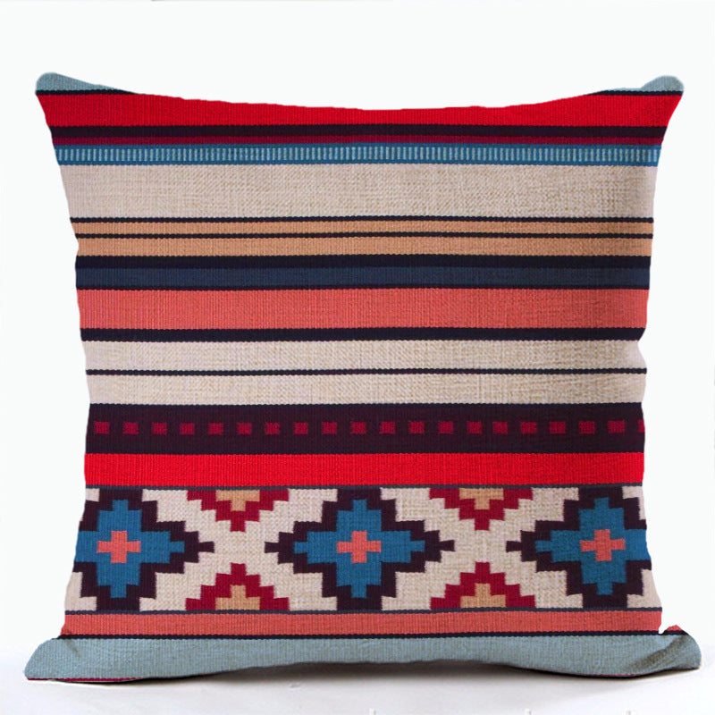Bohemian Print Pillowcase Ethnic Style Pillows