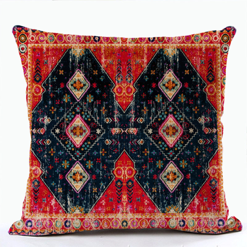 Bohemian Print Pillowcase Ethnic Style Pillows
