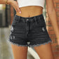 Women's Raw Hem Distressed Denim Jean Shorts