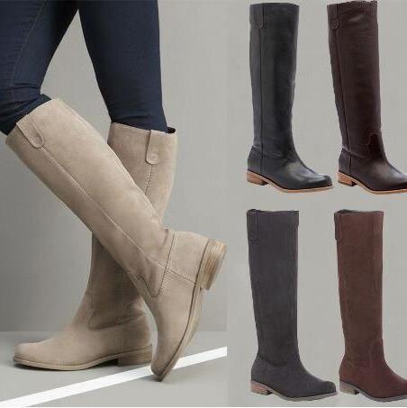 Women's Suede Knee High Boots