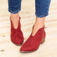 Women's Side Zip Leather Ankle Boots