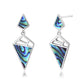 Women's 925 Sterling Silver Geometric With Opal Dangle Drop Stud Earrings Women Girls