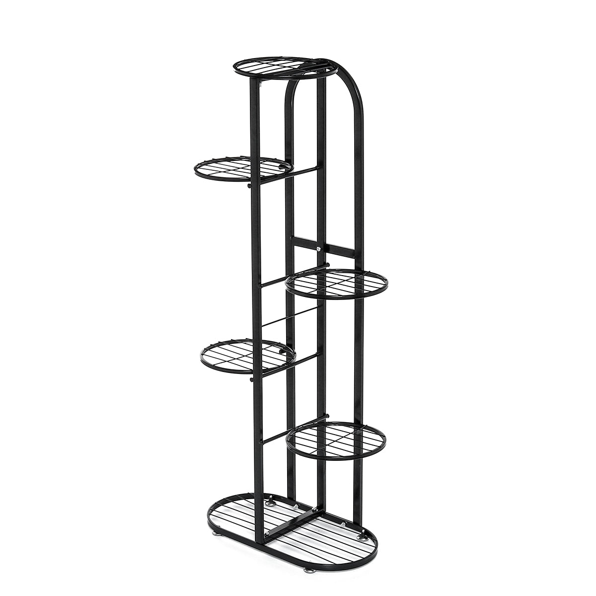 Six Holder Plant Display Shelves for Garden Home Office Indoor Outdoor