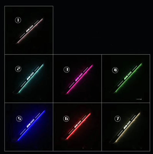 Auto LED Threshold Sills USB Charging Illuminated Light