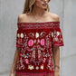 Women's Floral Off-Shoulder Blouse (M Sold Out)