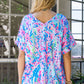 Women's Printed V-Neck Tee Shirt