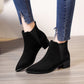 Women Pointed Toe Leather Canister Boots