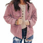Women's Solid Color Loose Ding Heart Velvet Jacket