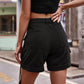 Women's High Waist Denim Jean Cargo Shorts