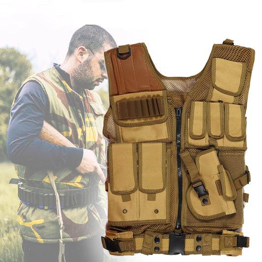Hunting Tactical Vest Multi-pocket Military Lightweight Outdoor Protective Assault