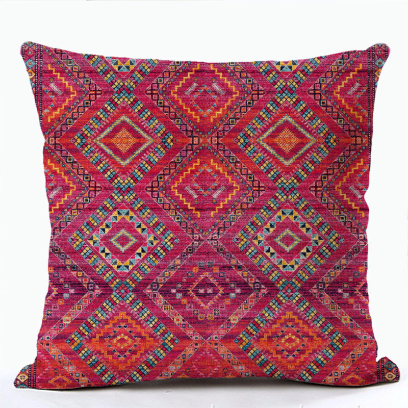 Bohemian Print Pillowcase Ethnic Style Pillows