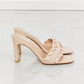 Women's MM Shoes Top of the World Braided Block Heel Sandals in Beige