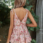 Women's V-Neck Tie Spaghetti Straps Blouse