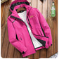 Women Waterproof Outdoor Sports Mountaineering Loose Fit Large Single Layer Jacket