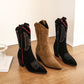 Women's Embroidered Vintage Style Knight Boots