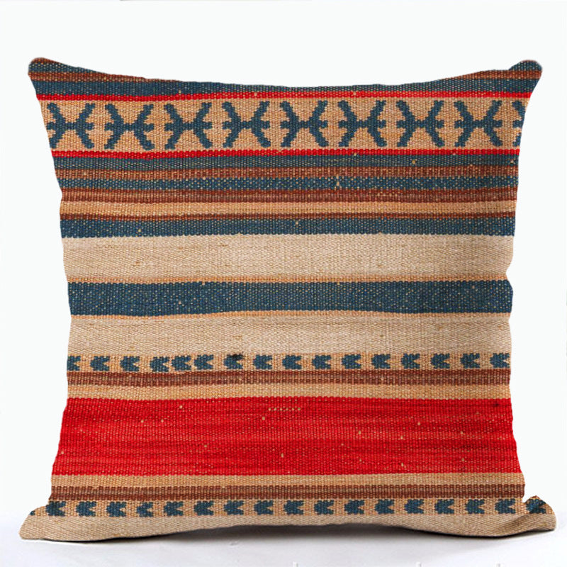 Bohemian Print Pillowcase Ethnic Style Pillows