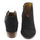 Women's Side Zip Leather Ankle Boots