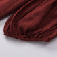 Women's Dropped Shoulder V-Neck Blouse