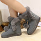 Teens Women's Casual Velvet Warm Short Tube Boots