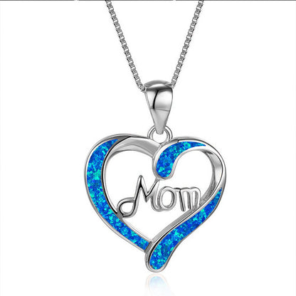 SALE! Women's Love-shaped Mom Letter Pendant Necklace Mother's Day Gift Jewelry