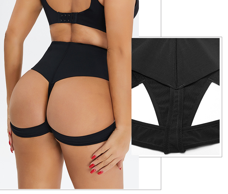 Breasted High Elastic Rubber Middle Waist Belly Lift