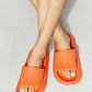 Women's MM Shoes Arms Around Me Open Toe Slide in Orange