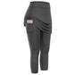 Women Skirted Leggings with Cell Pocket Yoga Fitness Workout Sports